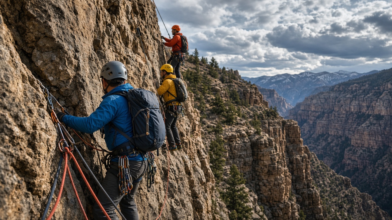 Climbing and belay